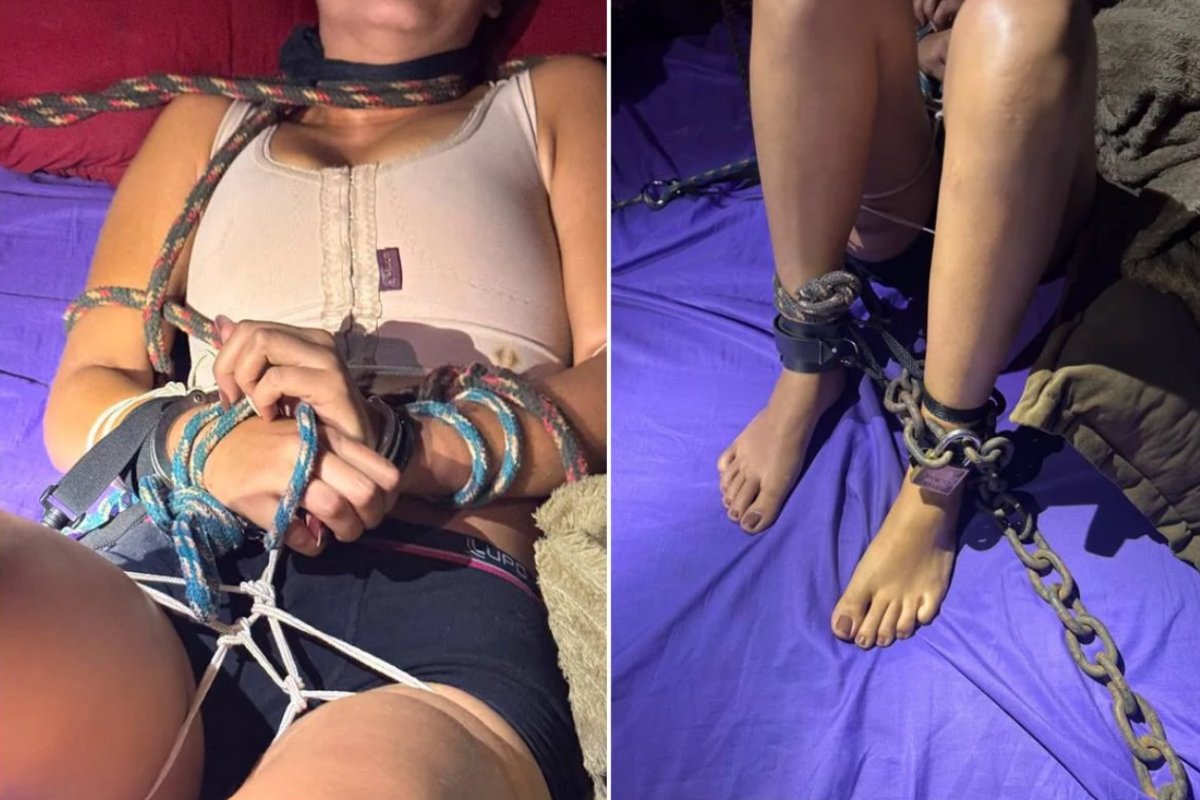 Vídeo: mulher é resgatada após ser mantida acorrentada e amordaçada pelo ex-marido