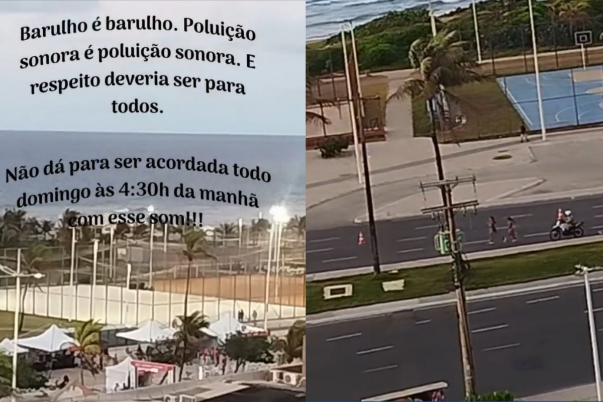 Vídeo: moradora de Salvador denuncia barulho excessivo em eventos de corrida realizados na orla da capital