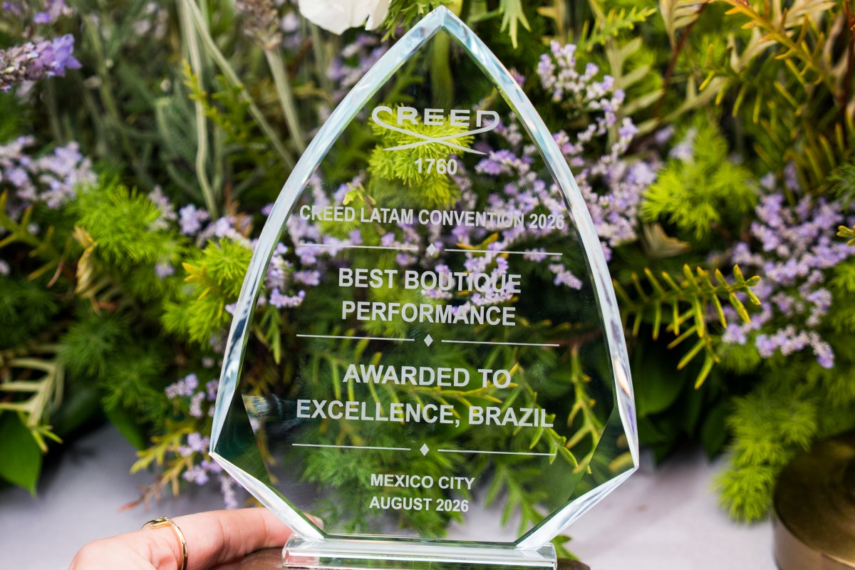 Boutique Creed São Paulo recebe prêmio   de melhor performance LATAM da marca!  