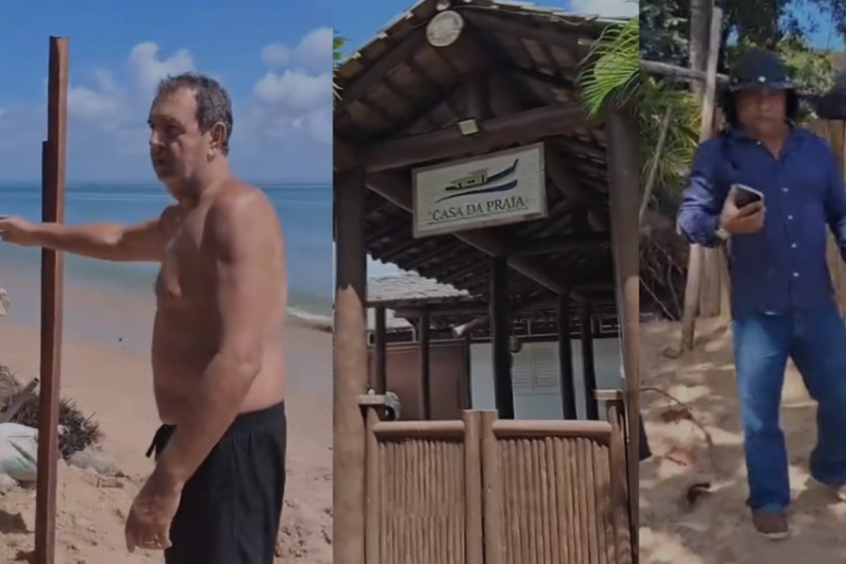 Vídeo: Morador denuncia construção de estrutura irregular em praia de destino turístico da Bahia