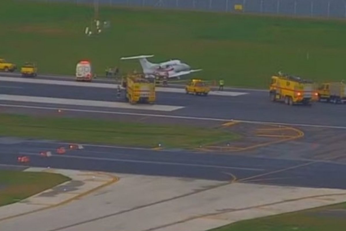 Acidente com avião no Santos Dumont faz voos serem redirecionados para o Galeão