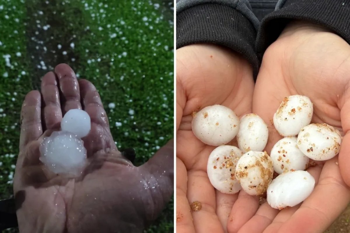 Chuva intensa e granizo causam duas mortes e atingem ao menos 33 municípios do RS