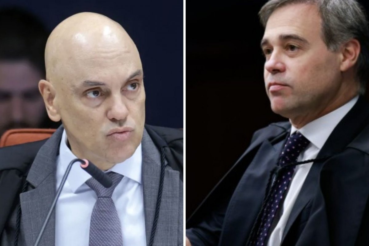 Ministros Alexandre de Moraes e André Mendonça discutem e quase se agridem no STF