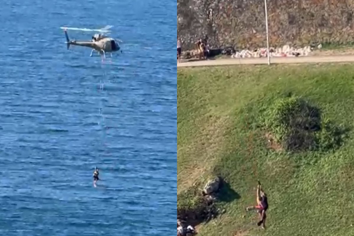  Vídeo: Banhista é salvo de afogamento em praia da Barra em Salvador 