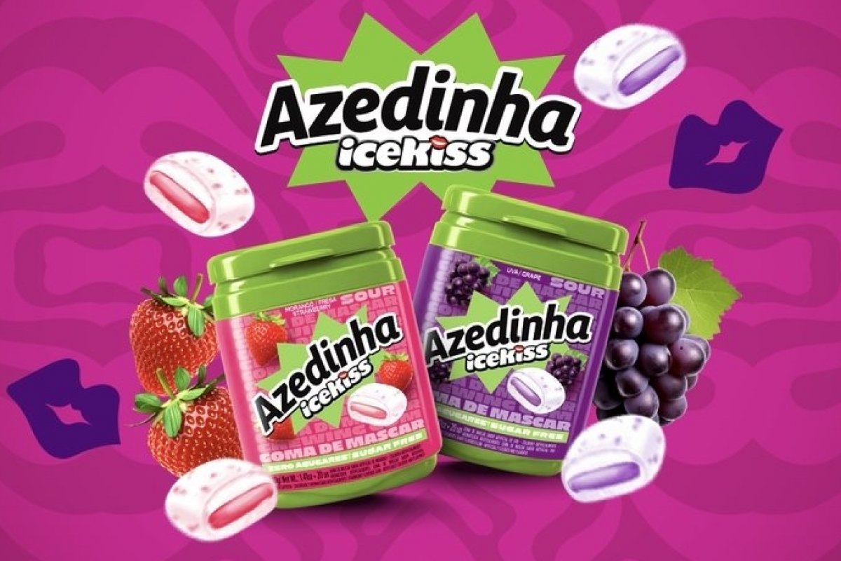 Icekiss Azedinha chega às gomas de mascar nas versões morango e uva! 