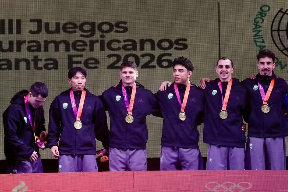 Brasil conquista tricampeonato na ginástica artística masculina nos Jogos Sul-Americanos