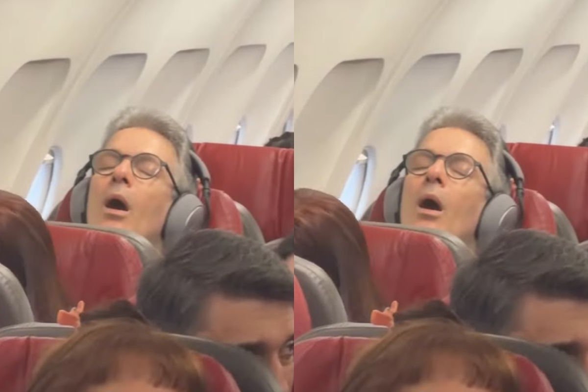 Vídeo: Zema é flagrado dormindo em avião e reage: “Sono de quem passou o dia trabalhando”