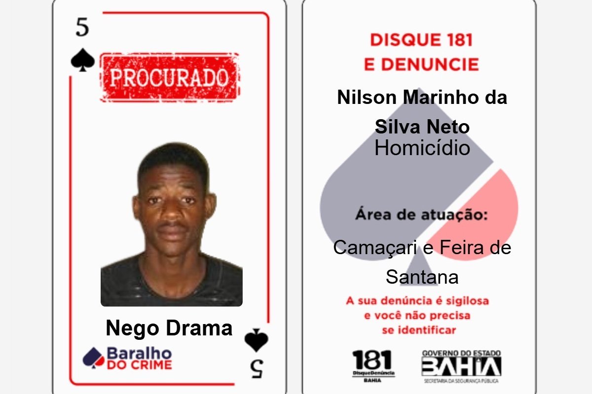 Dez integrantes do Baralho do Crime foram alcançados Polícia da Bahia em 2026