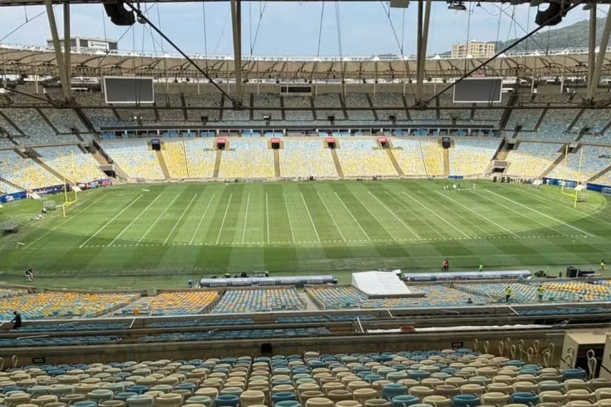 Maracanã se prepara para receber primeiro jogo da NFL no Rio