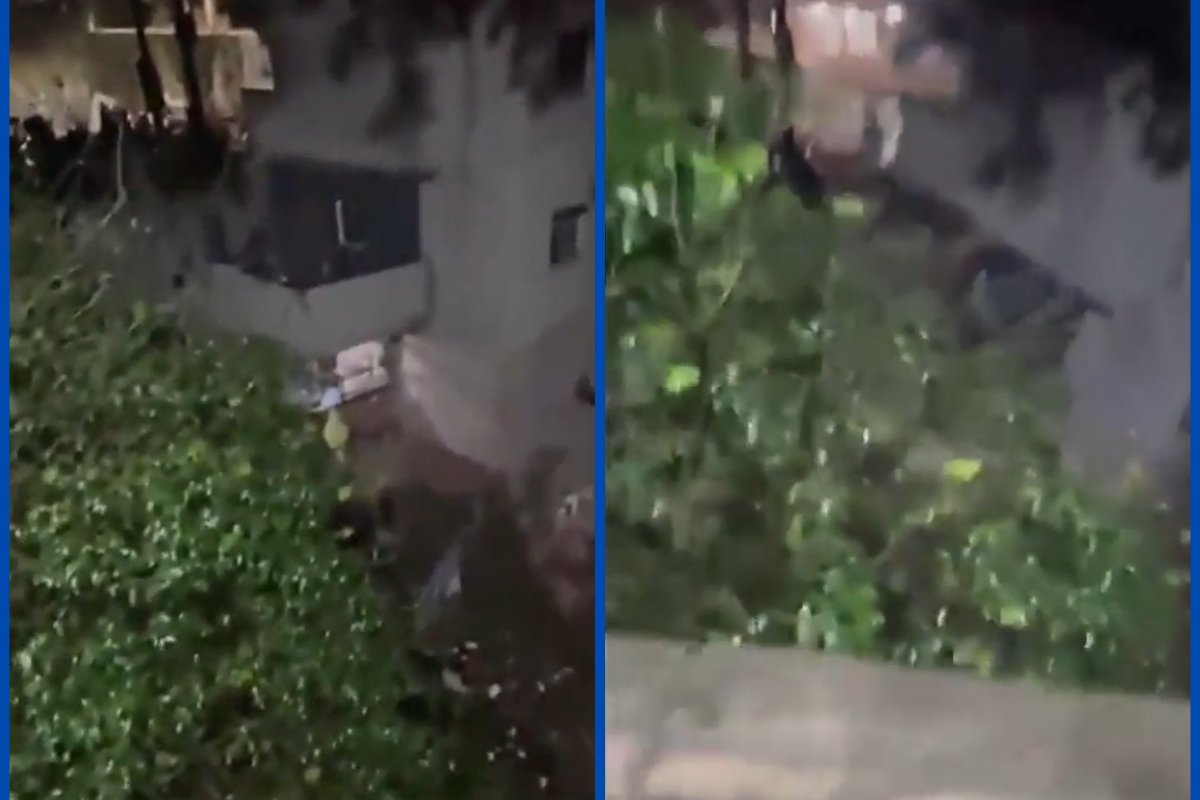 Vídeo: prédio desaba na comunidade do Cantagalo, no RJ