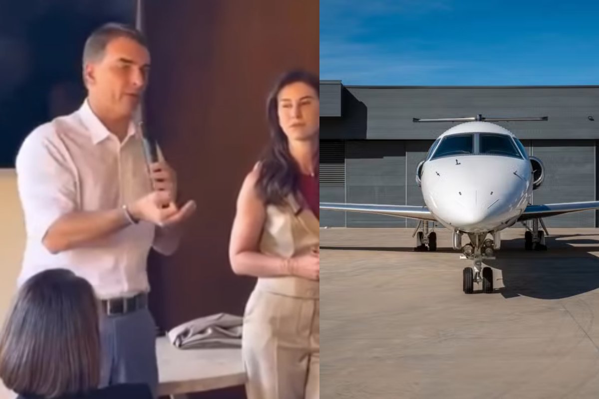 Vídeo: Flávio diz que "nunca entrou em avião de Vorcaro" antes de viagem em jato ligado a ex-banqueiro vir à tona