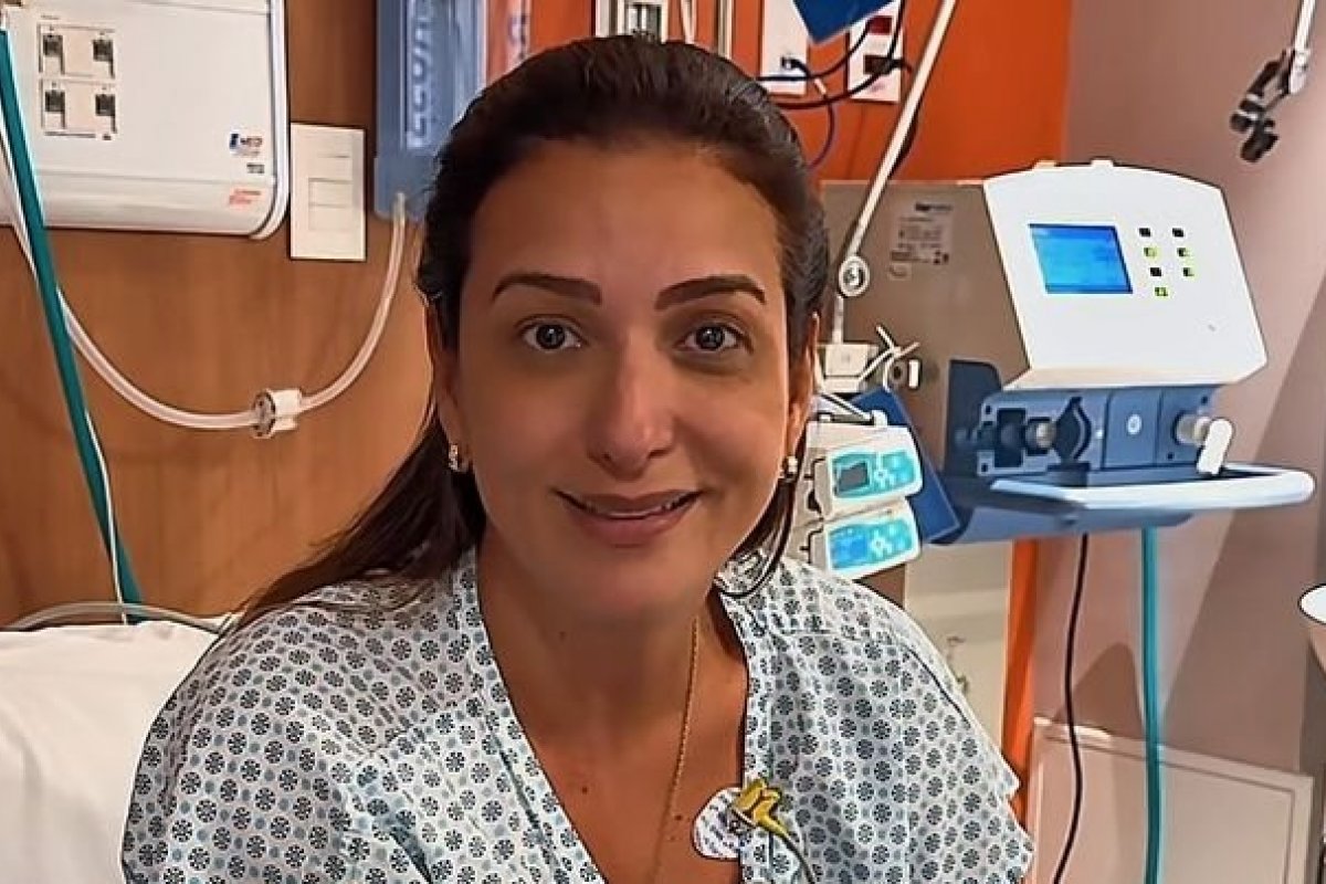 Roberta Roma passa por novo cateterismo e deve ter alta em até três dias