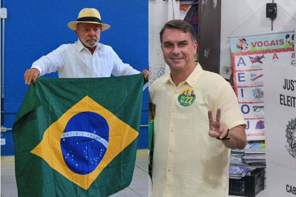 Principais candidatos à Presidência da República, Lula e Flávio Bolsonaro votam em SP e RJ