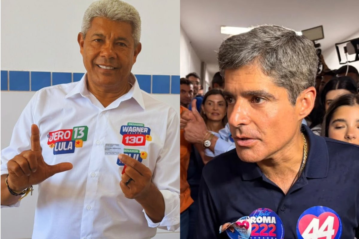 Disputando o governo da Bahia, Jerônimo Rodrigues e ACM Neto votam em Salvador
