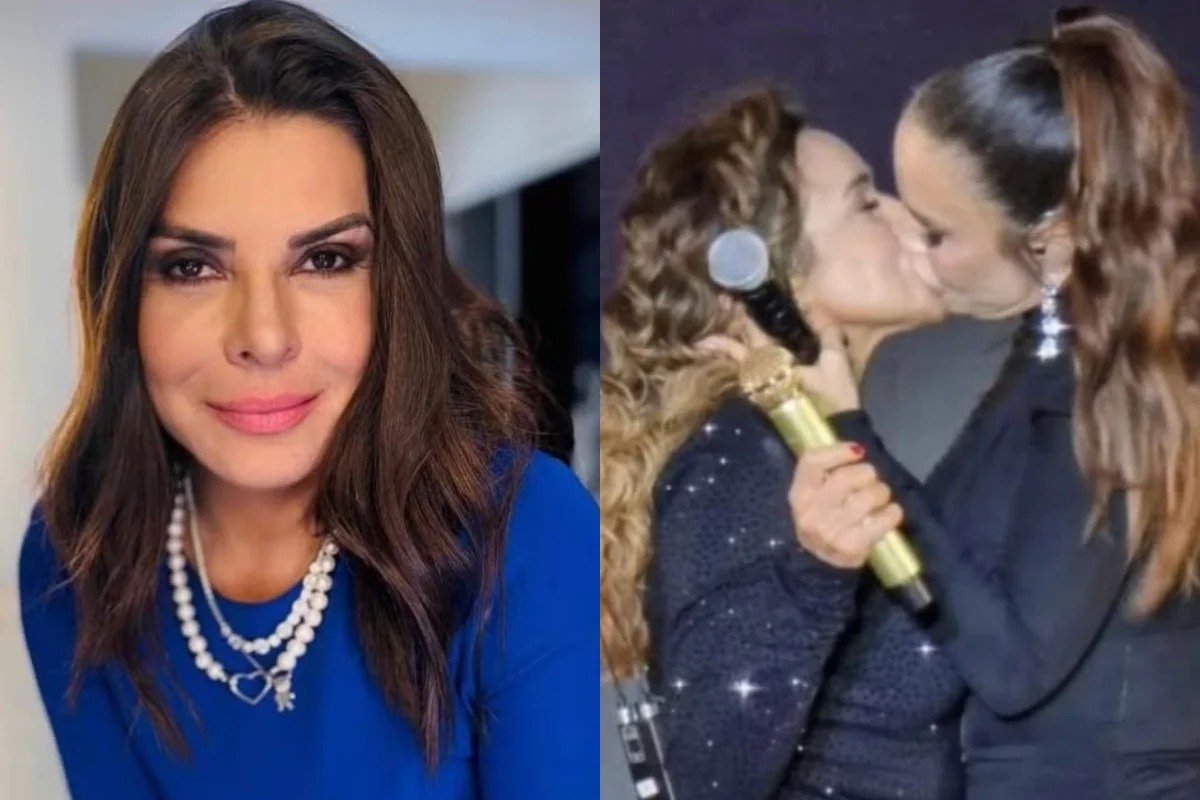 Mara Maravilha usa beijo de Ivete e Daniela para pedir votos a Flávio