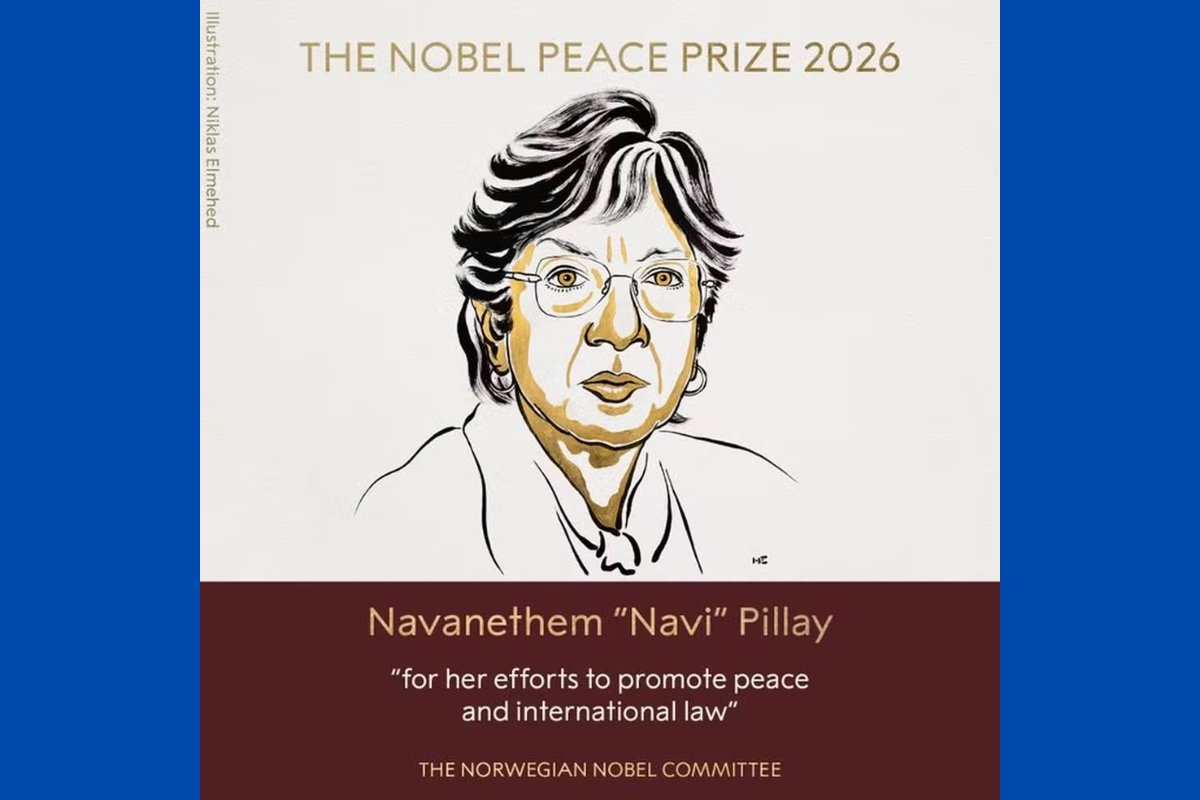 Jurista sul-africana que julgou genocídio em Ruanda, Navi Pillay, recebe Nobel da Paz 2026