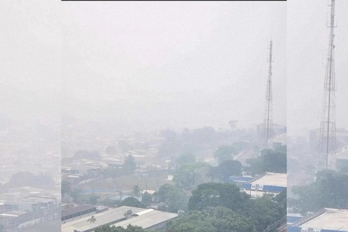Fumaça de queimadas encobre Manaus pelo terceiro dia consecutivo