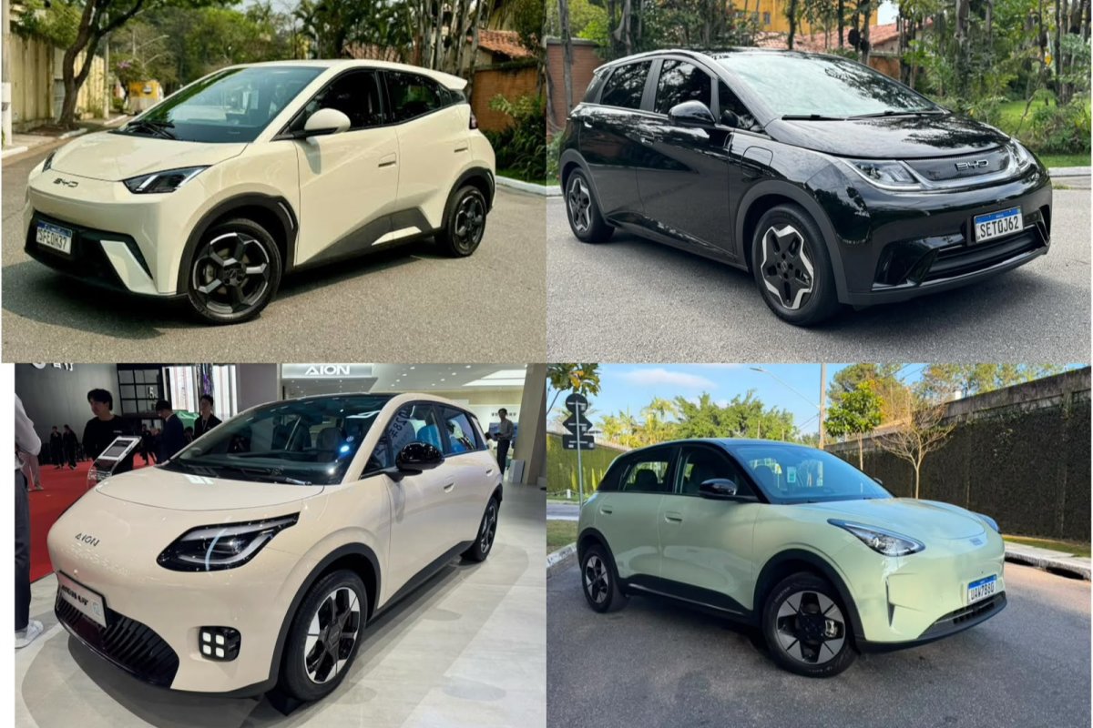 Veja os 10 carros elétricos mais vendidos do país em setembro de 2026