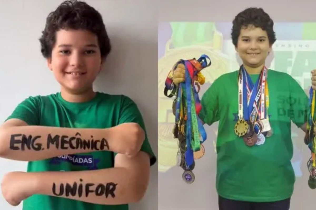Baiano de 10 anos conquista 3° lugar em vestibular de Engenharia Mecânica