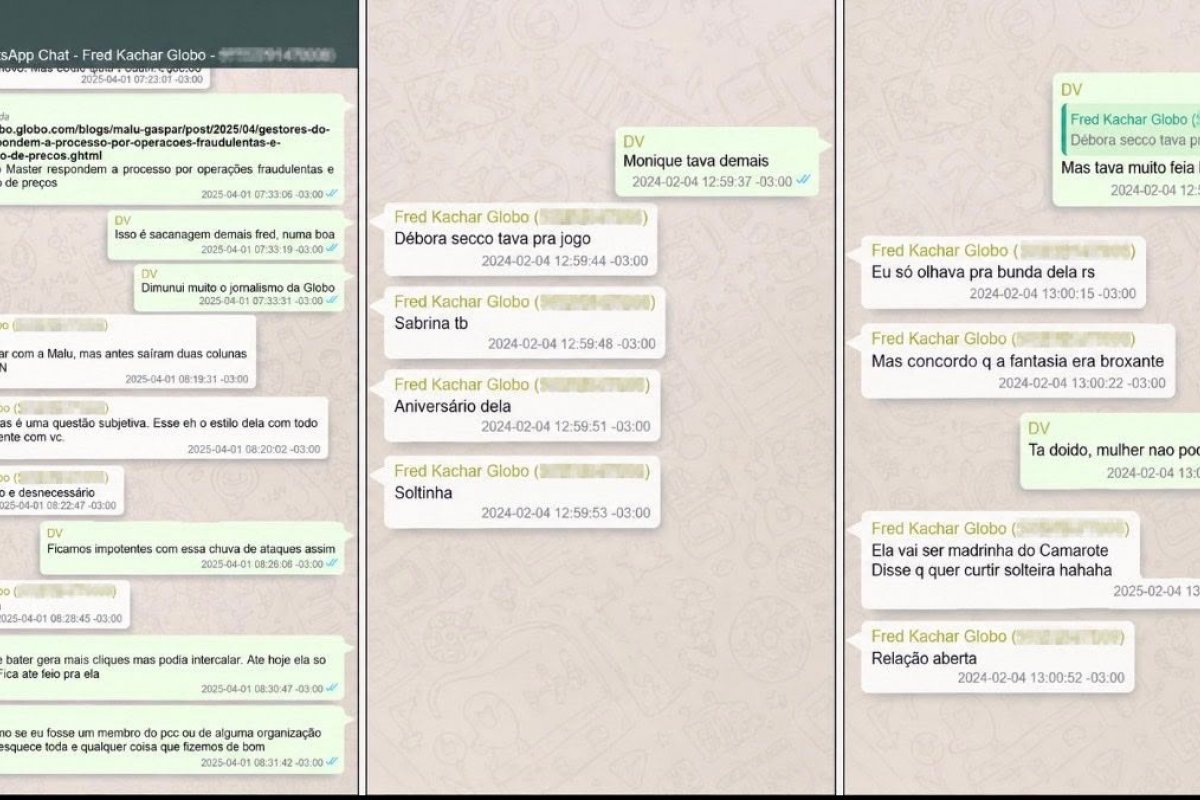 Print atribuído a Vorcaro e executivo da Globo traz queixas sobre Malu Gaspar