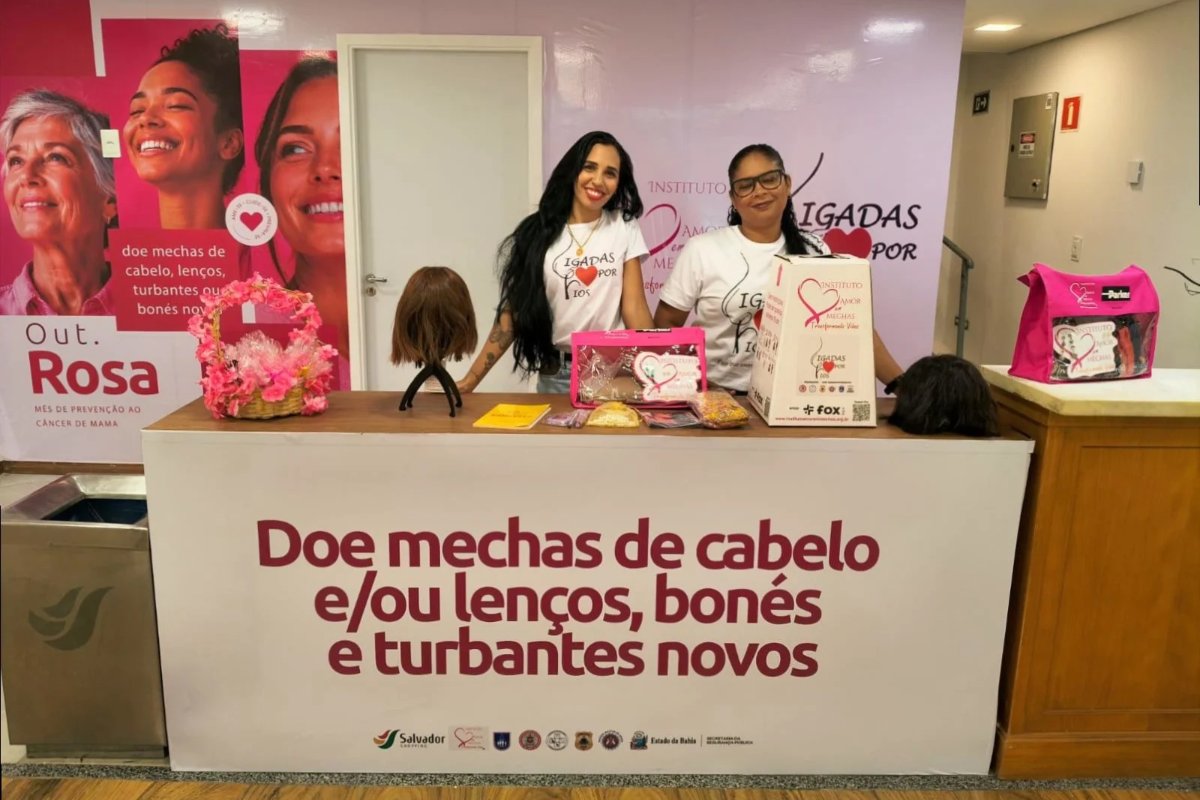 Salvador Shopping recebe campanha de doação de cabelos para pacientes com câncer
