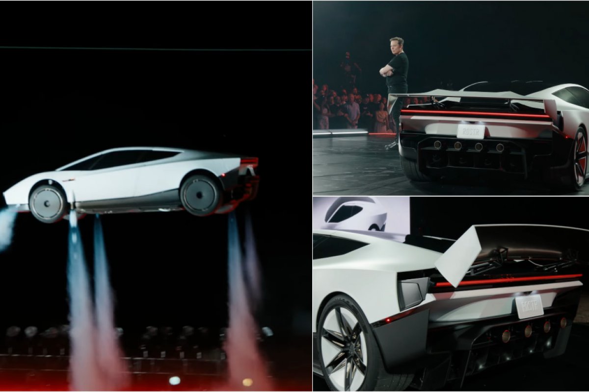 Vídeo: Tesla anuncia novo Roadster que 'voa' e dirige de ponta-cabeça; confira 