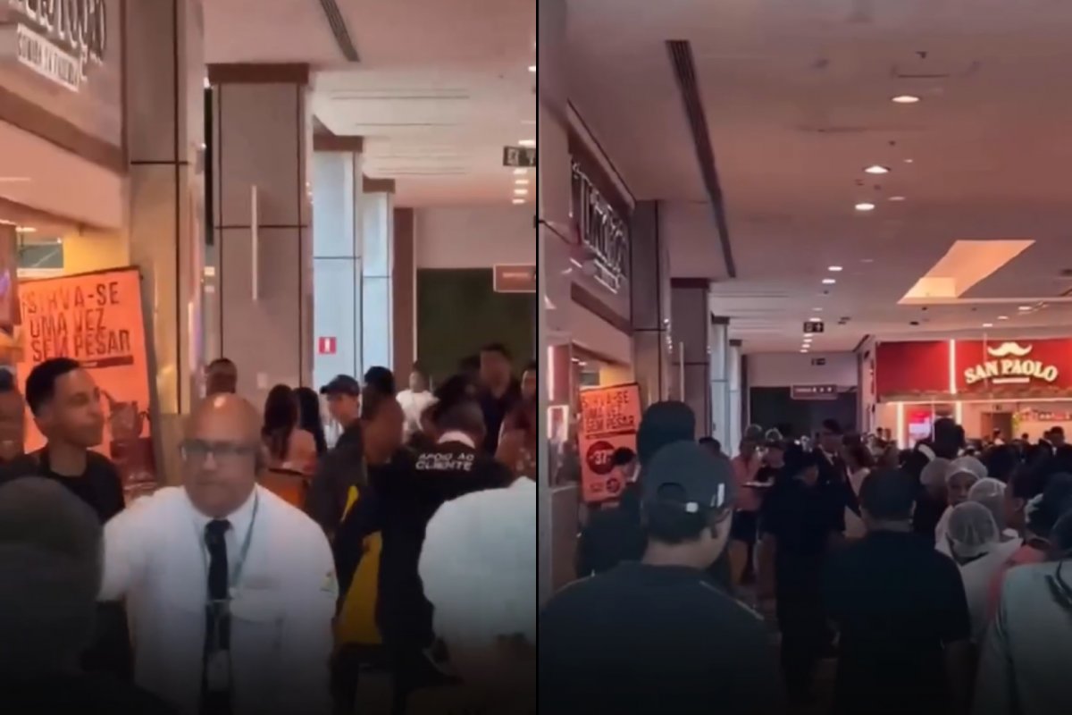 Vídeo: Incidente com maçarico provoca explosão em praça de alimentação de shopping