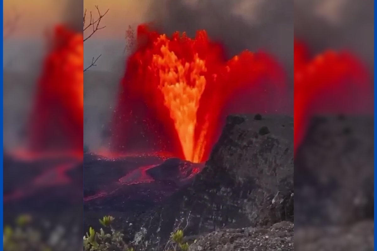 Vídeo: vulcão no Havaí registra fontes de lava de até 220 metros