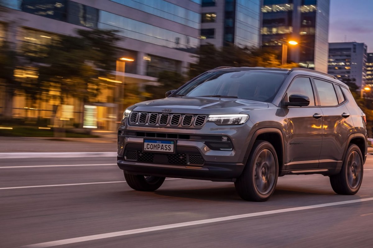 Jeep Compass 2027 ganha sistema híbrido 48V em algumas versões