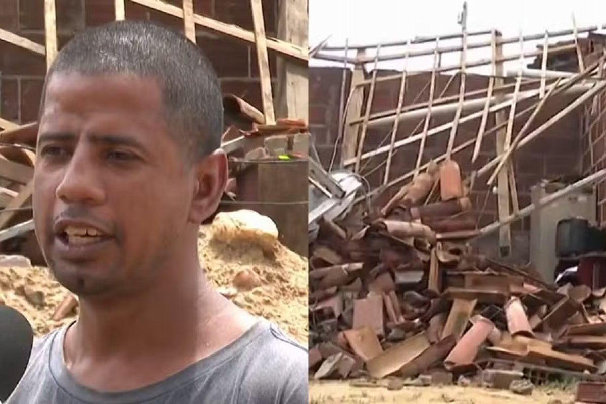Temporal deixa mais de 500 famílias fora de casa na Bahia; sobrevivente explica desabamento