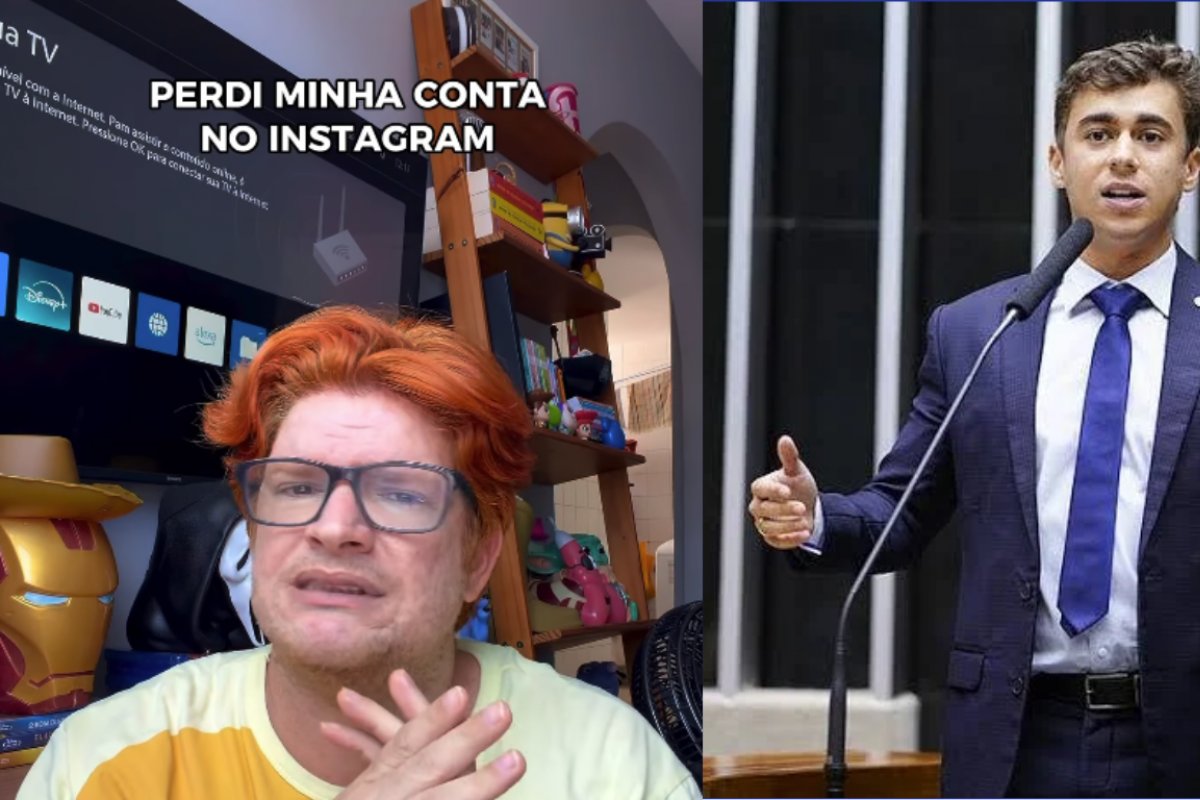 Instagram de Ruivo Baiano é suspenso após comentário envolvendo Nikolas Ferreira
