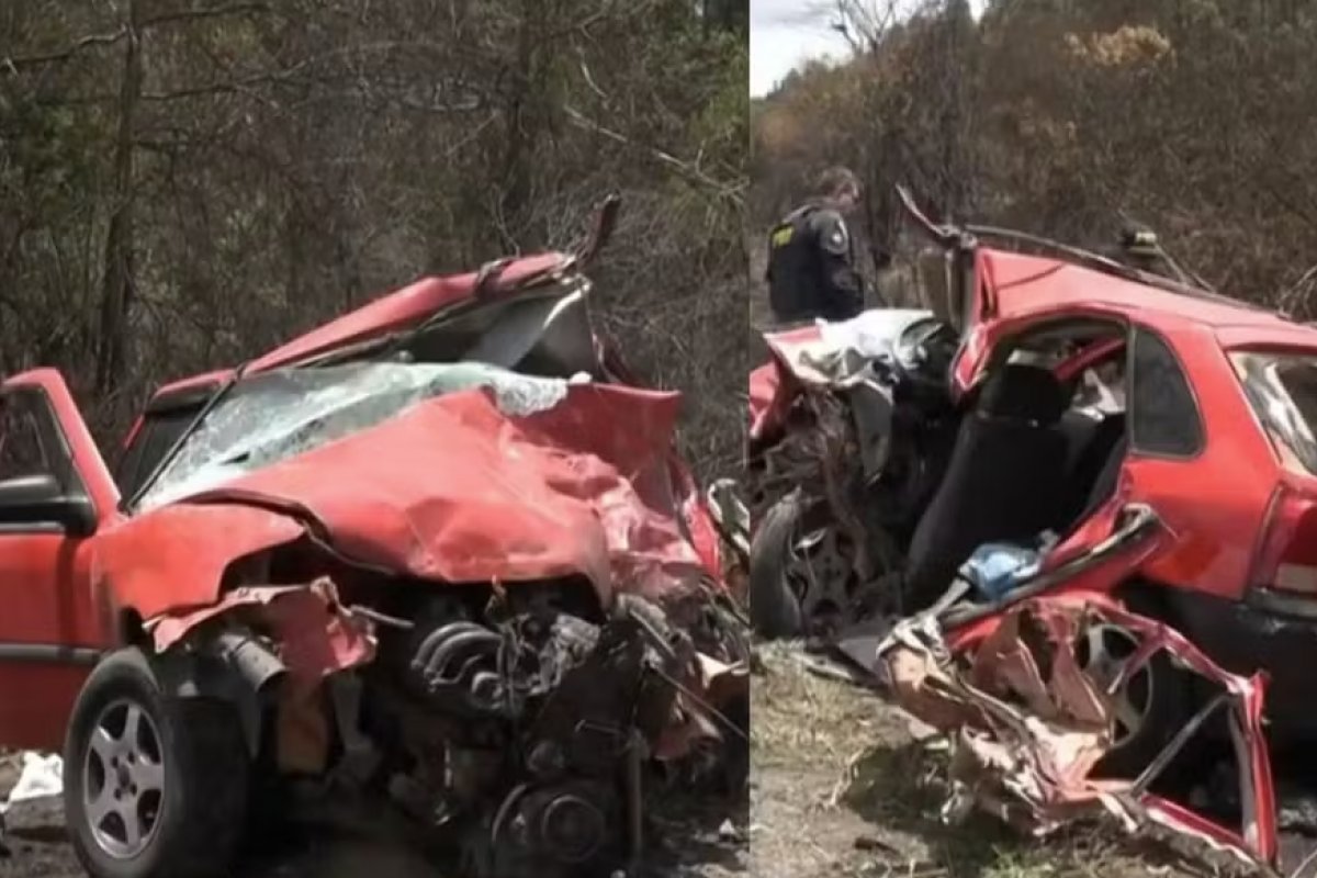 Pai e filho de 4 anos morrem após colisão com três carretas no sudoeste da Bahia 