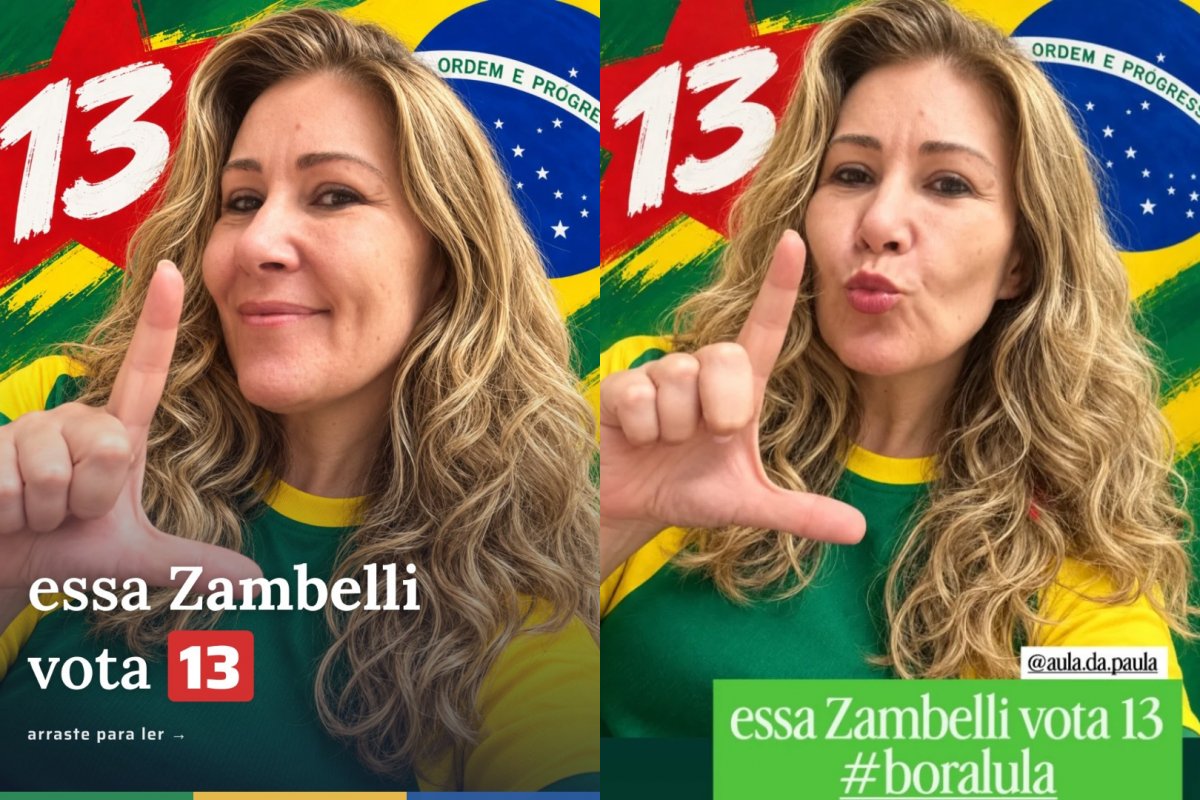 Irmã de Carla Zambelli declara voto em Lula: "Essa Zambelli vota 13"