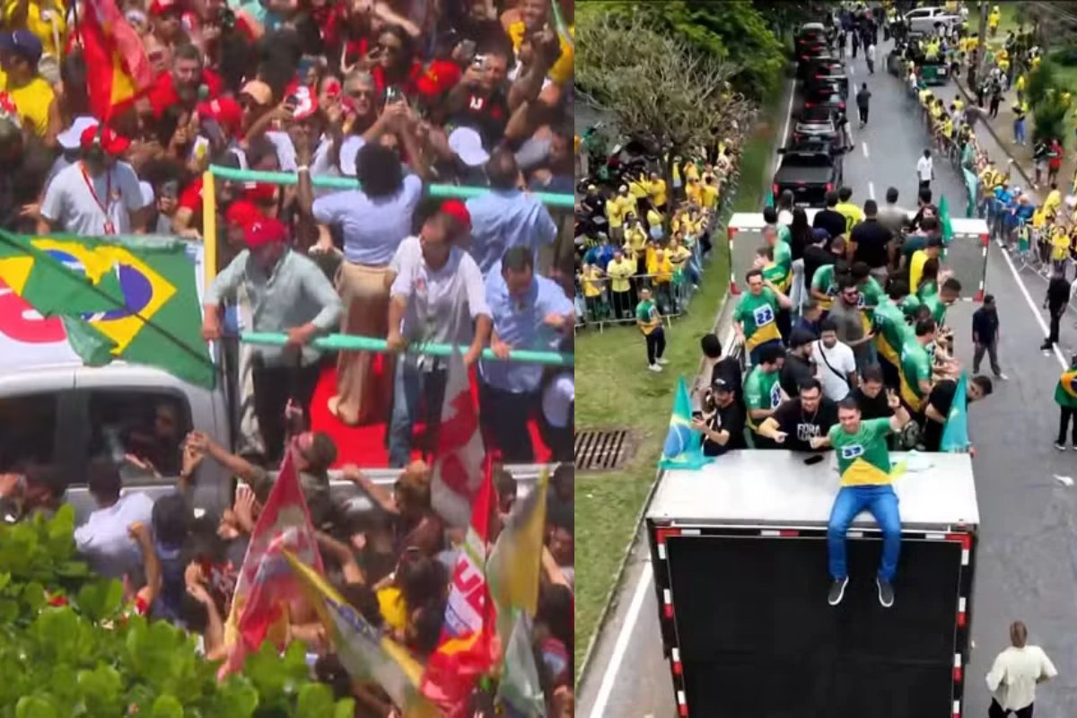 À véspera da eleição, Lula e Flávio mobilizam apoiadores no RJ e BH
