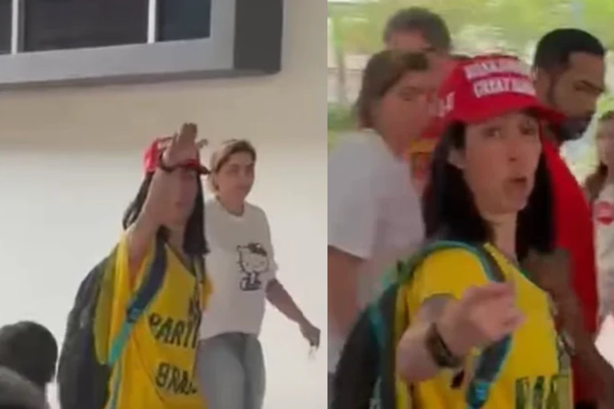 Vídeo: Mulher faz saudação nazista ao sair de votação no Rio e ofende homem judeu