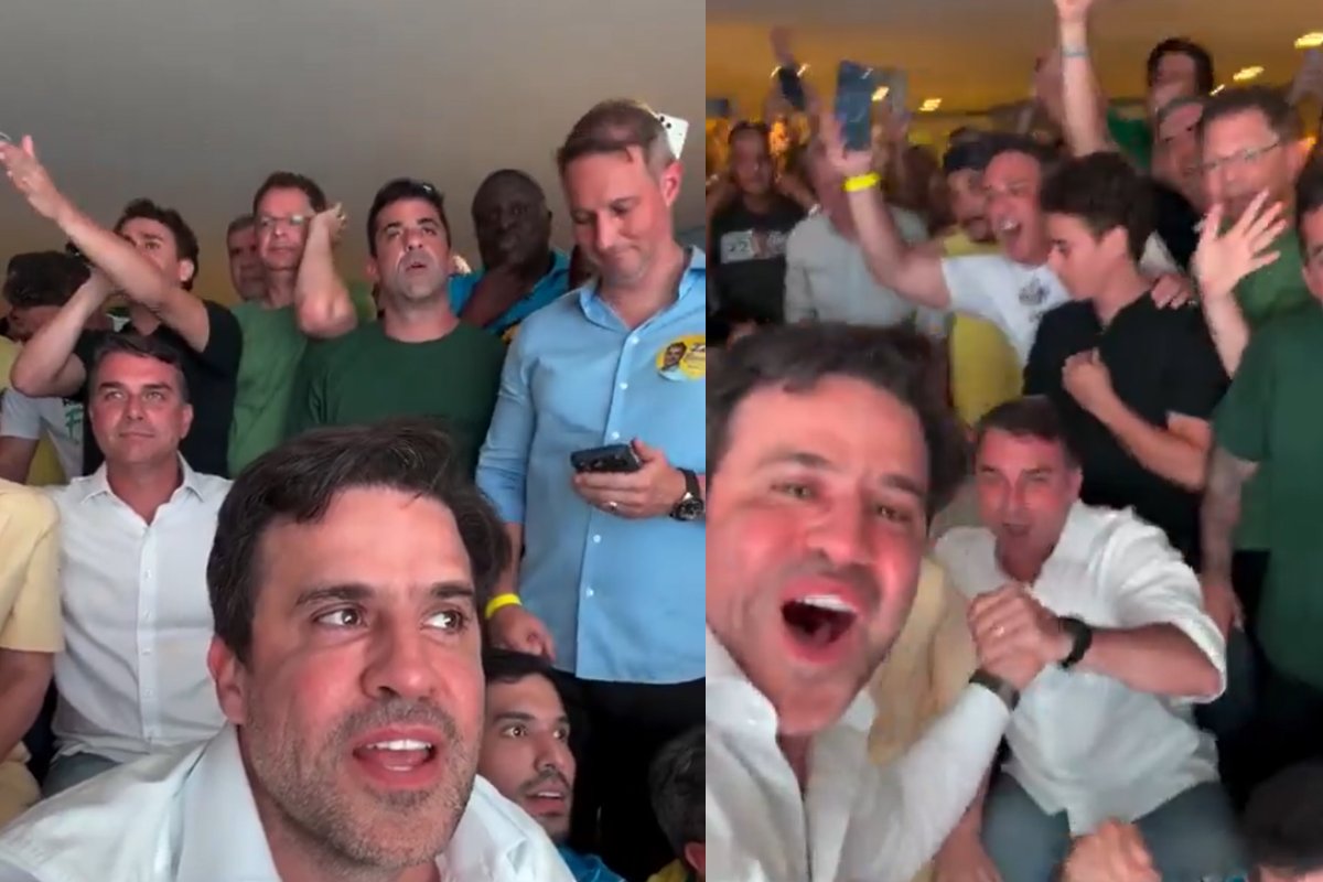 Vídeo: Pablo Marçal gravou a comemoração de Flávio Bolsonaro e aliados durante virada temporária