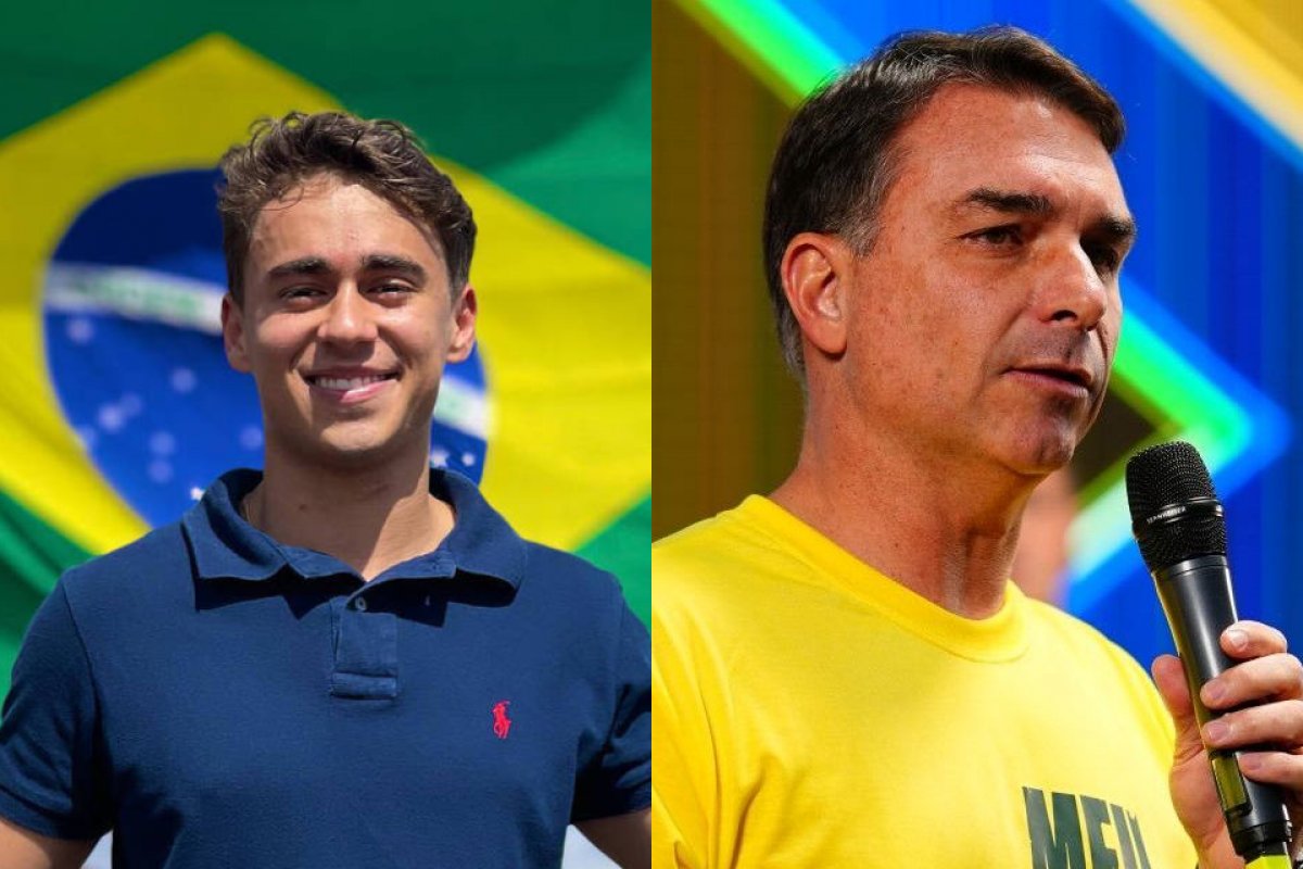 Nikolas Ferreira atribui saída de Flávio Bolsonaro do Brasil para os EUA à perseguição política