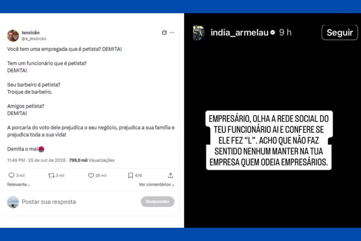 Políticos e influenciadores incentivam demissão e boicote a eleitores de Lula