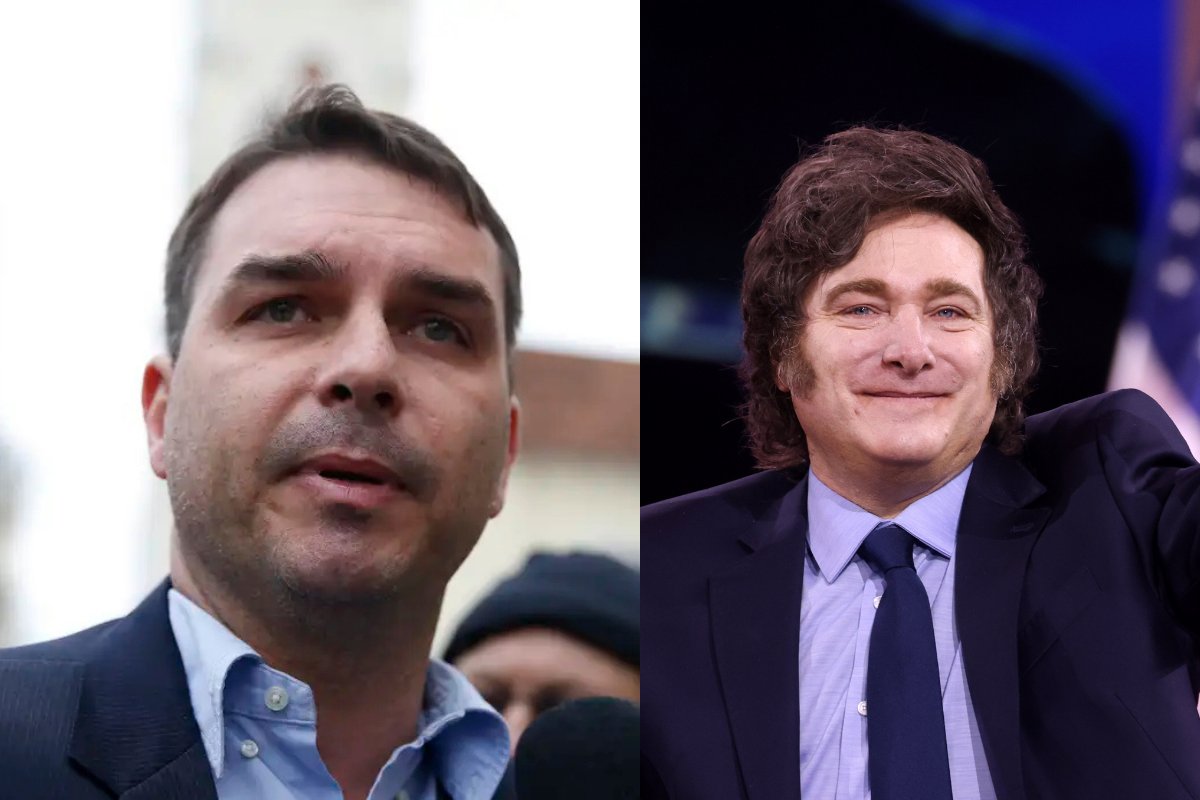 Assessor de Javier Milei esteve em aeroporto argentino durante fuga de Flávio Bolsonaro e familiares, afrma emissora 