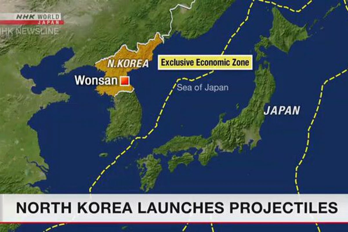 EUA e Coreia do Sul investigam disparo de projéteis da Coreia do Norte