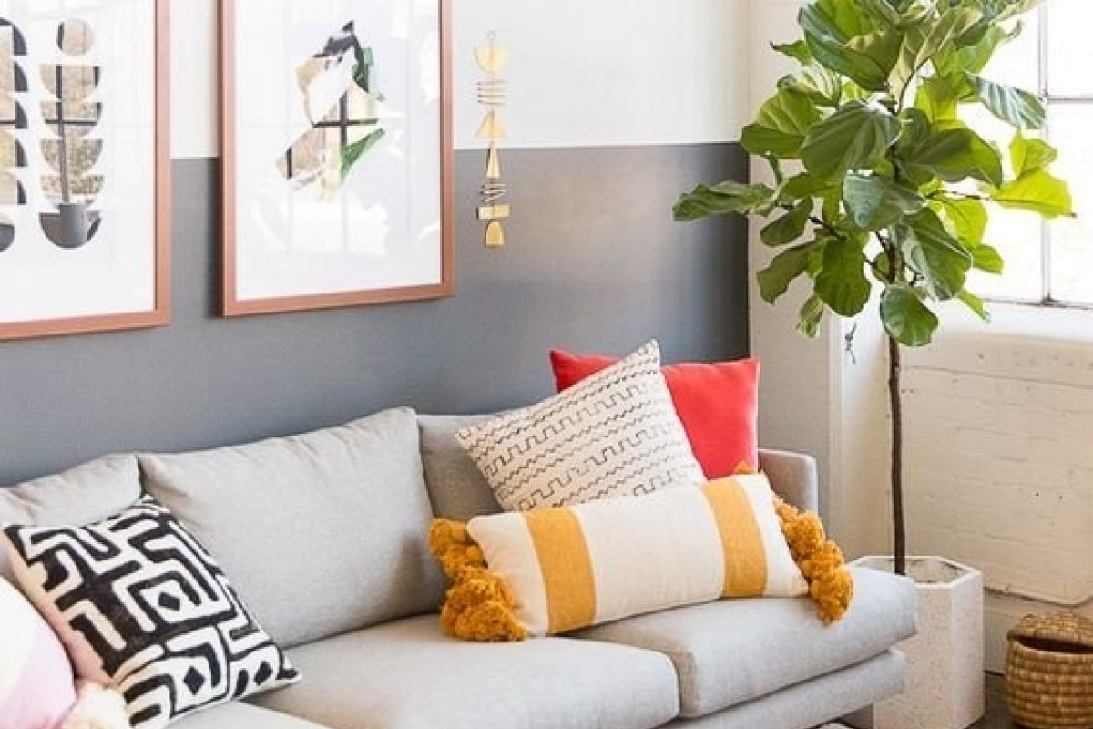 Pintar metade da parede é tendência em decoração 