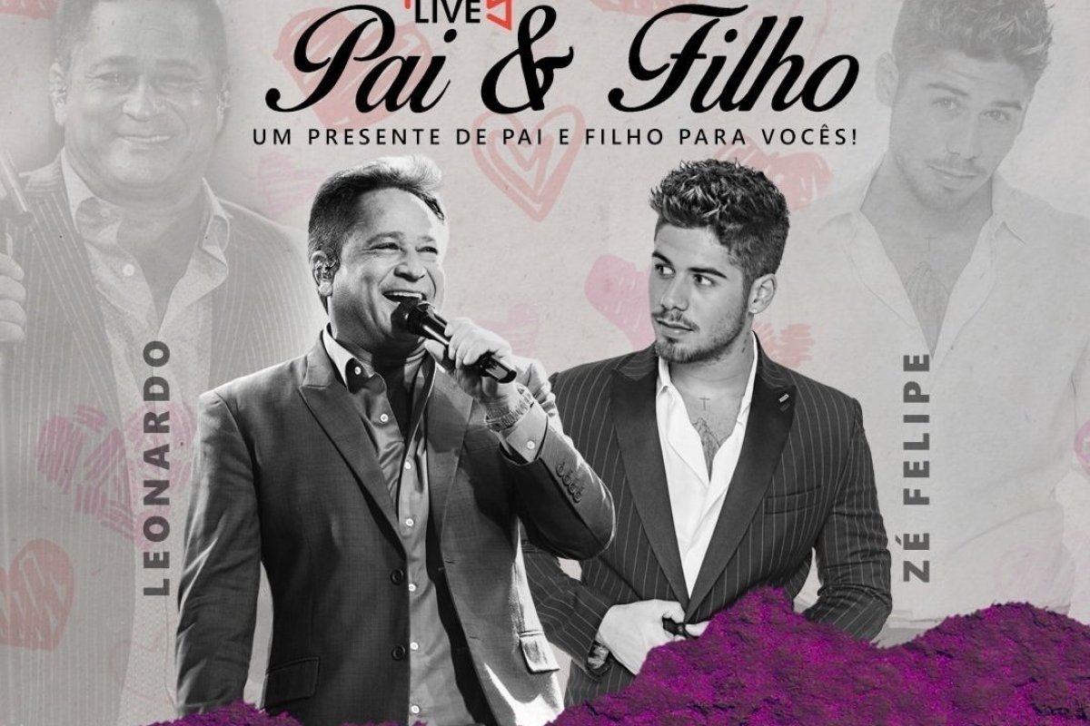 Pai & filho: Leonardo e Zé Felipe farão live no Dia das Mães 