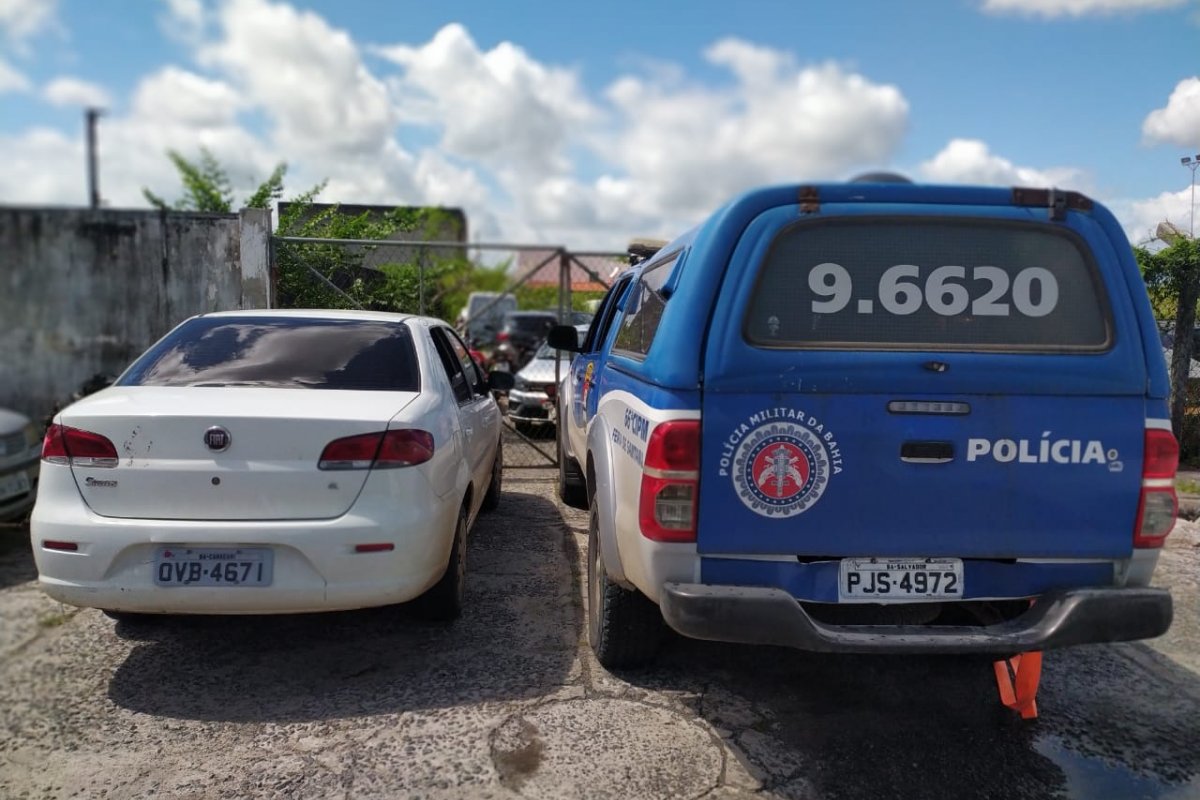  Sete veículos são recuperados durante uma ação da polícia 