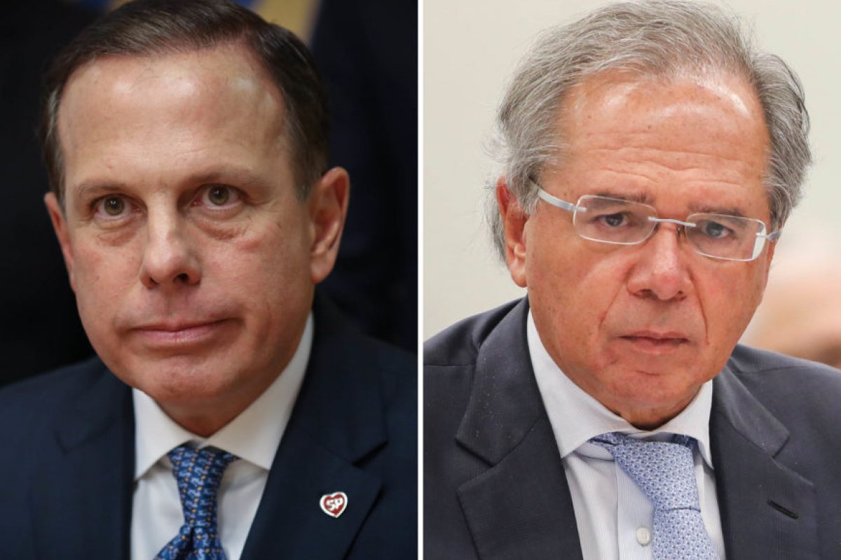 João Dória aconselha Guedes a sair do governo, afirma site