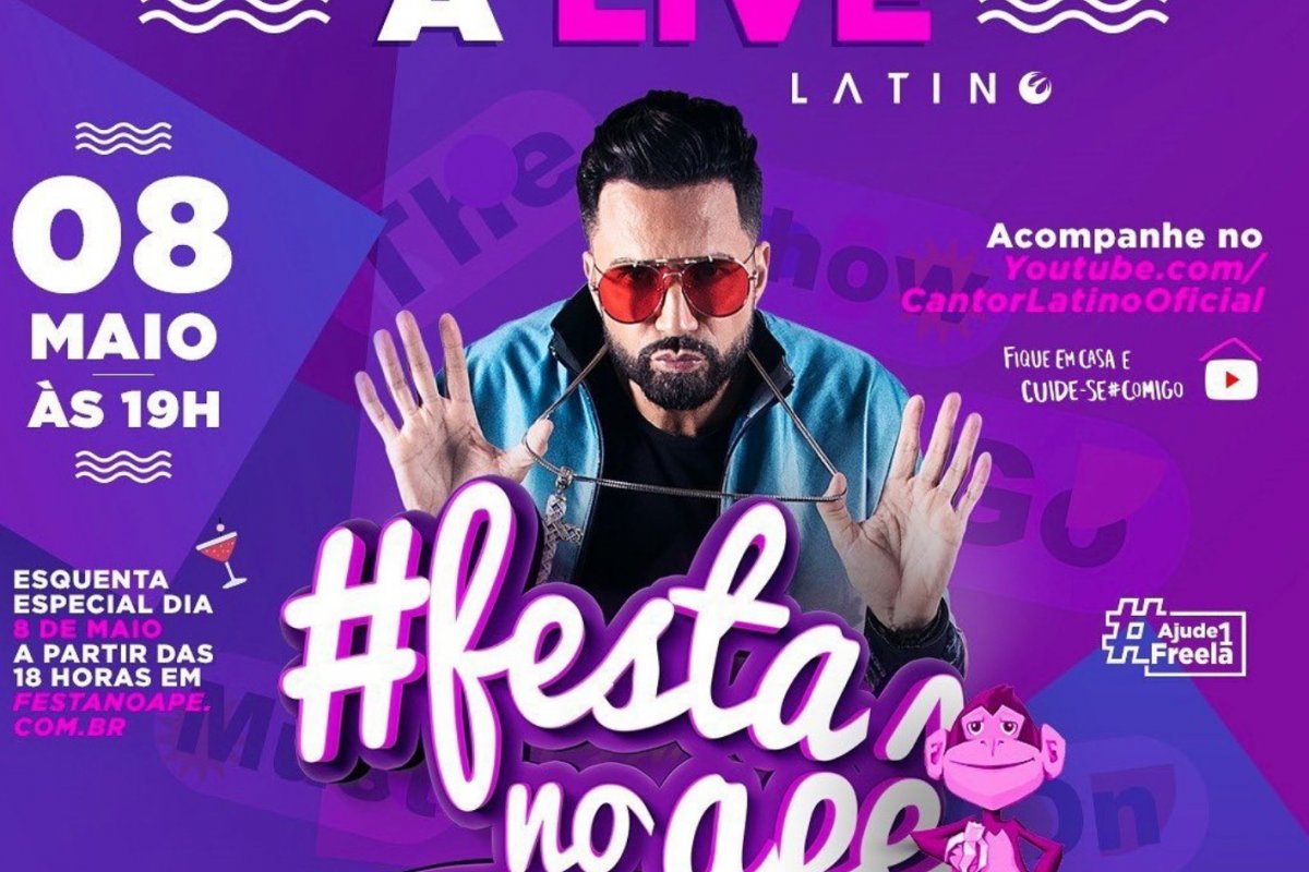 Latino anuncia que parte das doações da sua live irá para ONGs de animais 