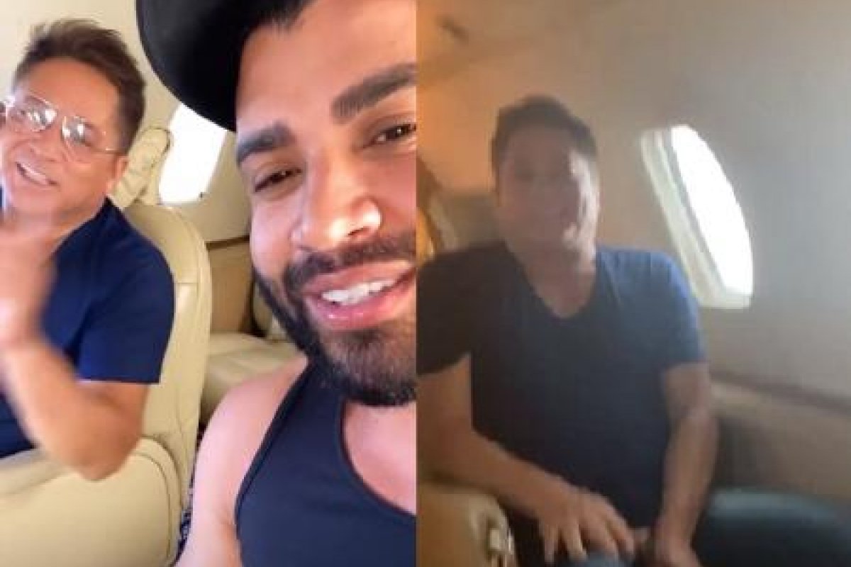 Gusttavo Lima e Leonardo passam apuros em jatinho particular 