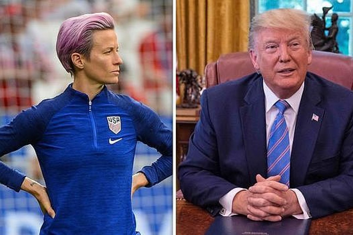 A polêmica entre Trump e Rapinoe 
