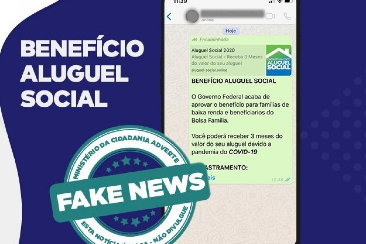 Ministério da Cidadania desmente boato sobre auxílio de aluguel