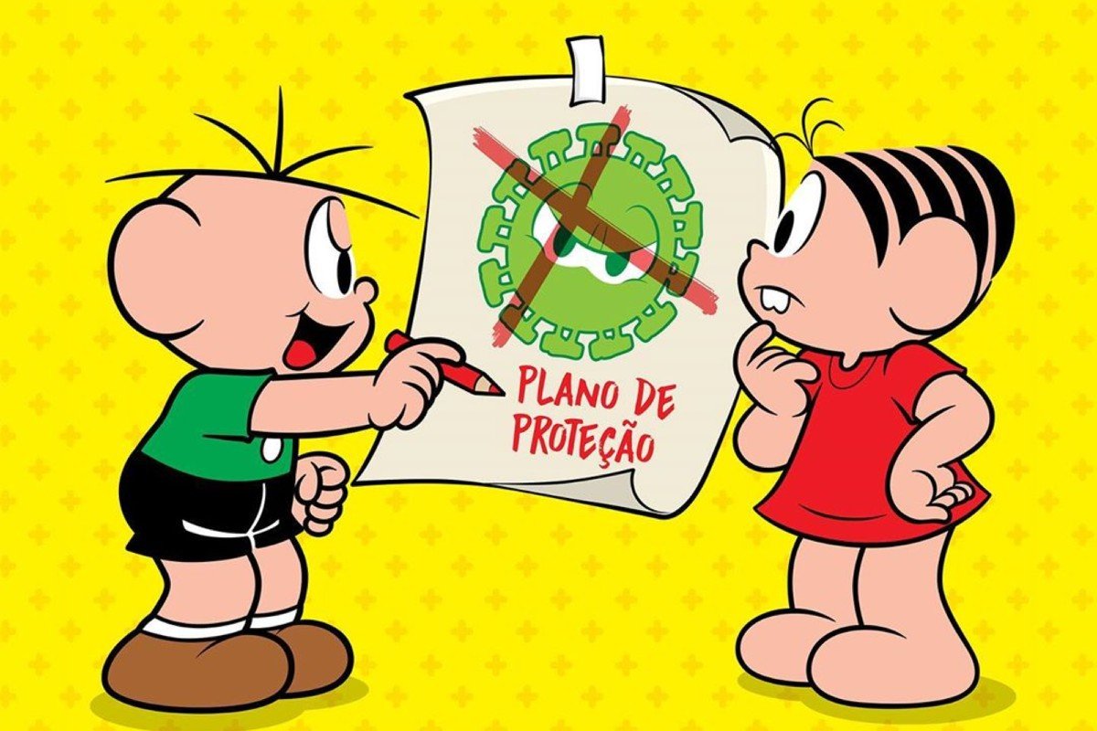 Covid-19: Turma da Mônica lança cartilha informativa