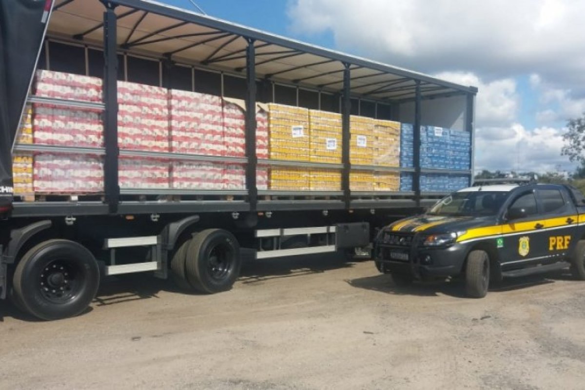Mais de 30 mil litros de cerveja são apreendidos pela PRF por sonegação fiscal
